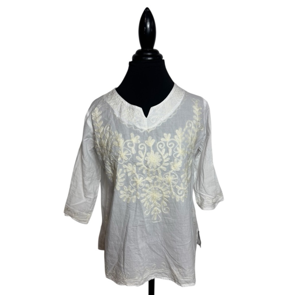 C/C Embroidered Tunic Shirt
